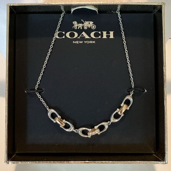 COACH Linked C Signature Slider Bracelet - Picture 1 of 9
